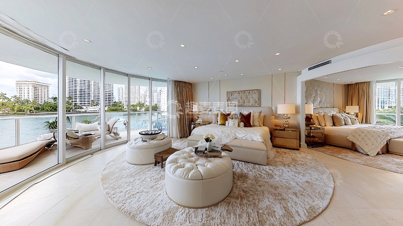 高清大图下载【趣麦麦图】现代奢华海景卧室