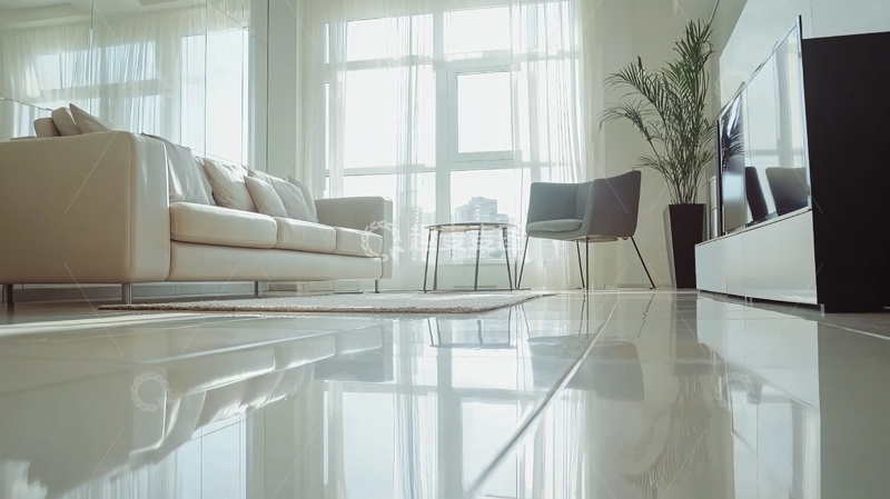 高清大图下载【趣麦麦图】明亮客厅瓷砖地面