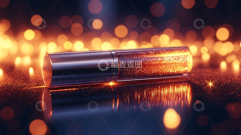 高清大图下载【趣麦麦图】闪亮金色化妆品