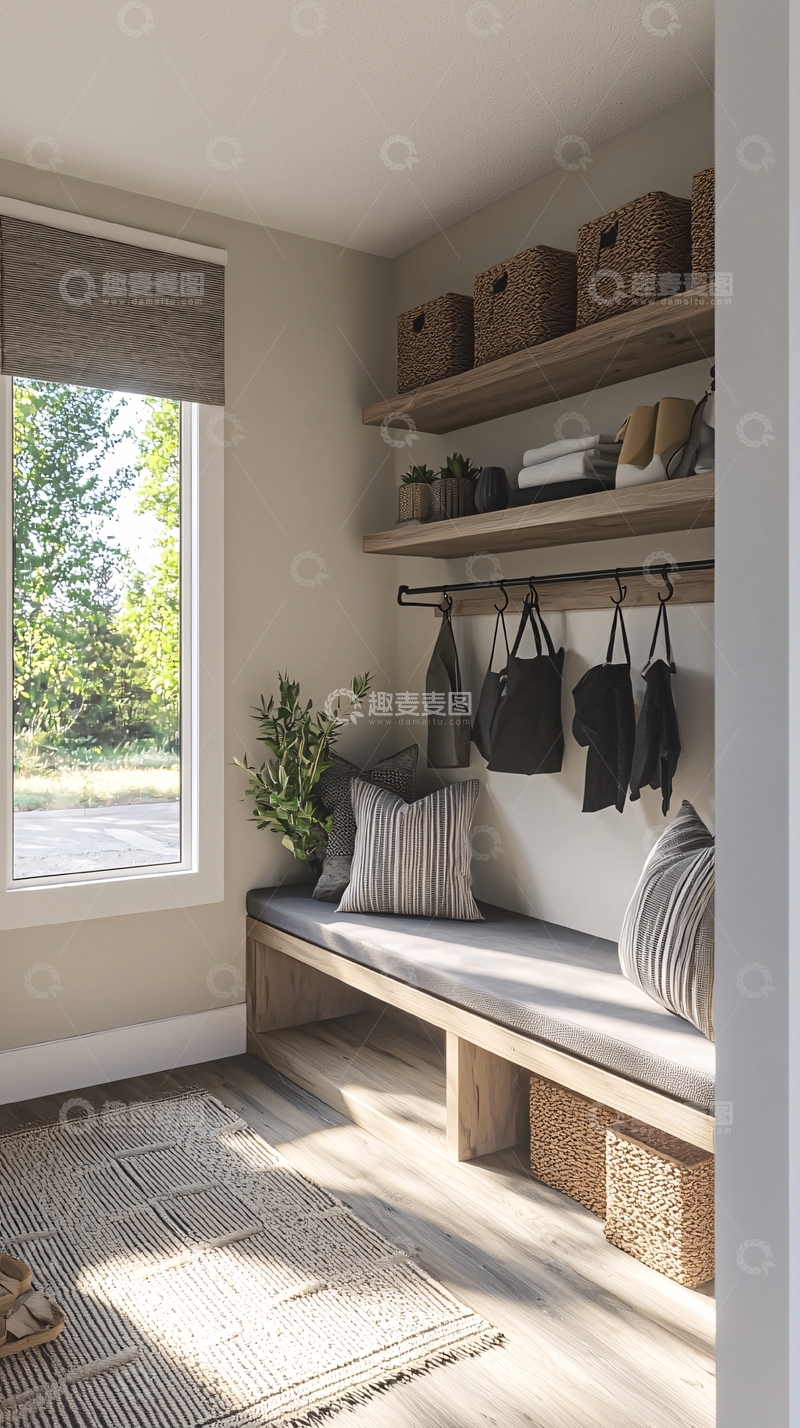 高清大图下载【趣麦麦图】简约现代入户玄关设计