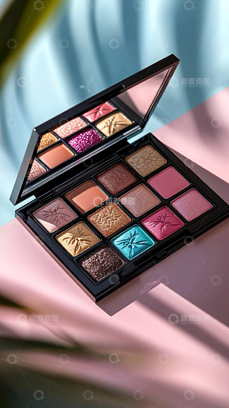 高清大图下载【趣麦麦图】-色彩丰富的眼影盘
