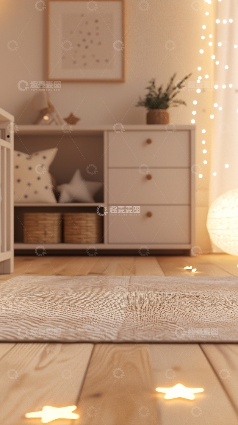 高清大图下载【趣麦麦图】温馨童趣婴儿房