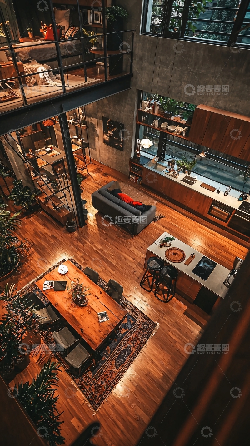 高清大图下载【趣麦麦图】复式楼房室内设计