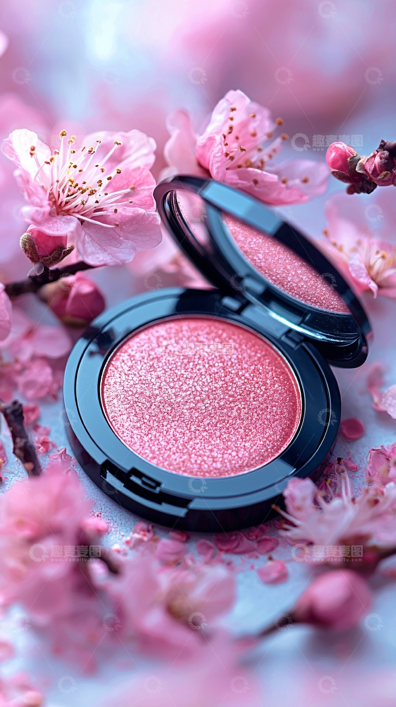 高清大图下载【趣麦麦图】樱花腮红