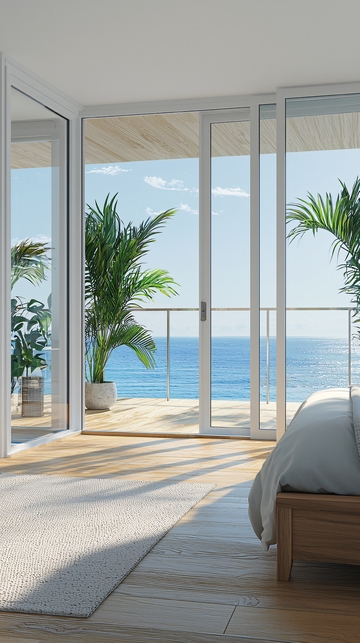 海景卧室阳光明媚