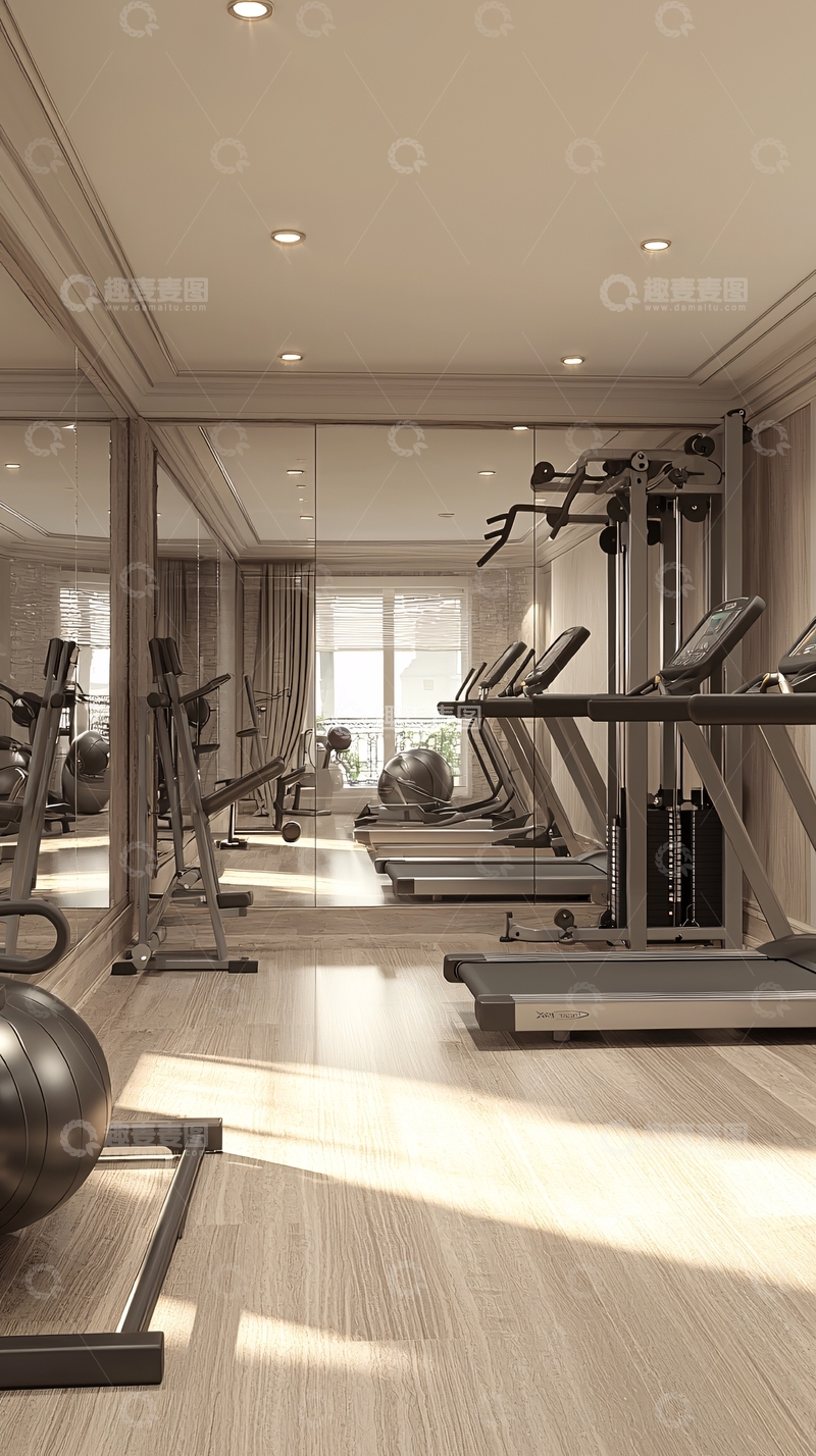 高清大图下载【趣麦麦图】高端健身房内部