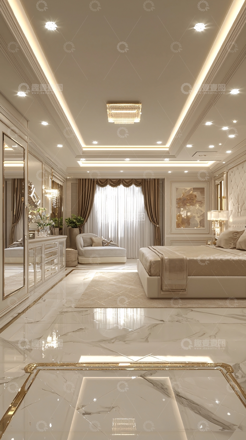 高清大图下载【趣麦麦图】奢华欧式卧室设计