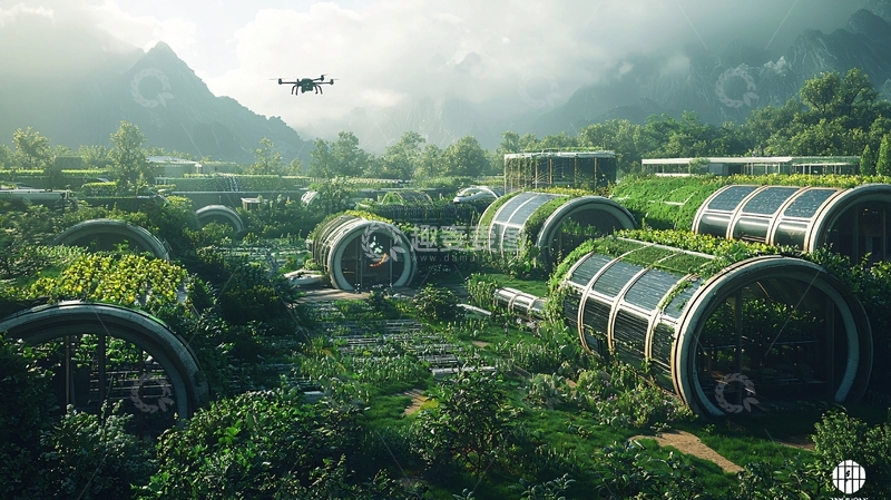 高清大图下载【趣麦麦图】未来生态社区