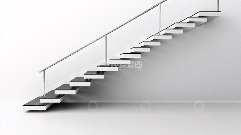 高清大图下载【趣麦麦图】简约现代室内楼梯