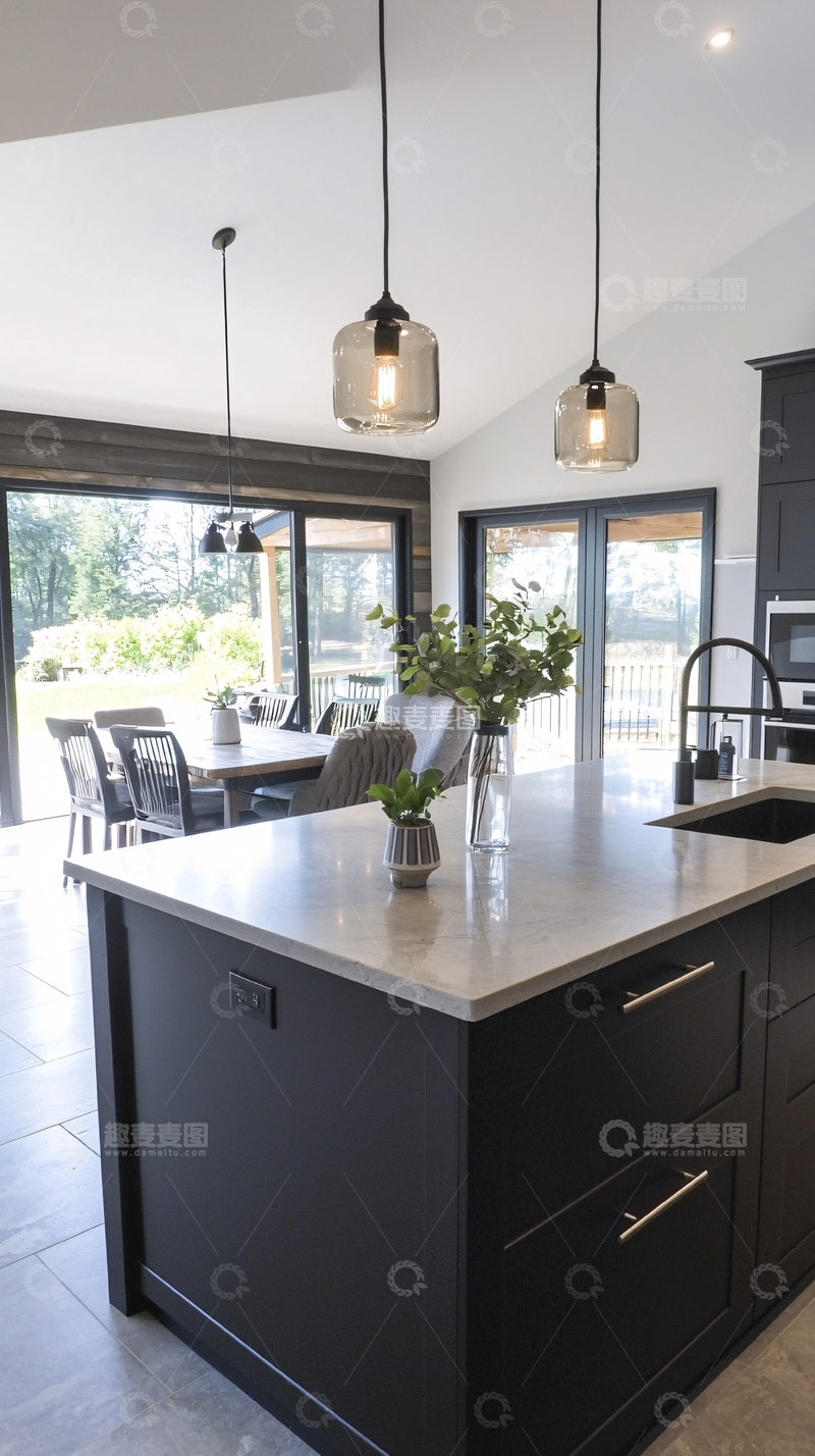 高清大图下载【趣麦麦图】现代简约厨房岛台