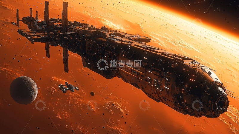 高清大图下载【趣麦麦图】宇宙飞船