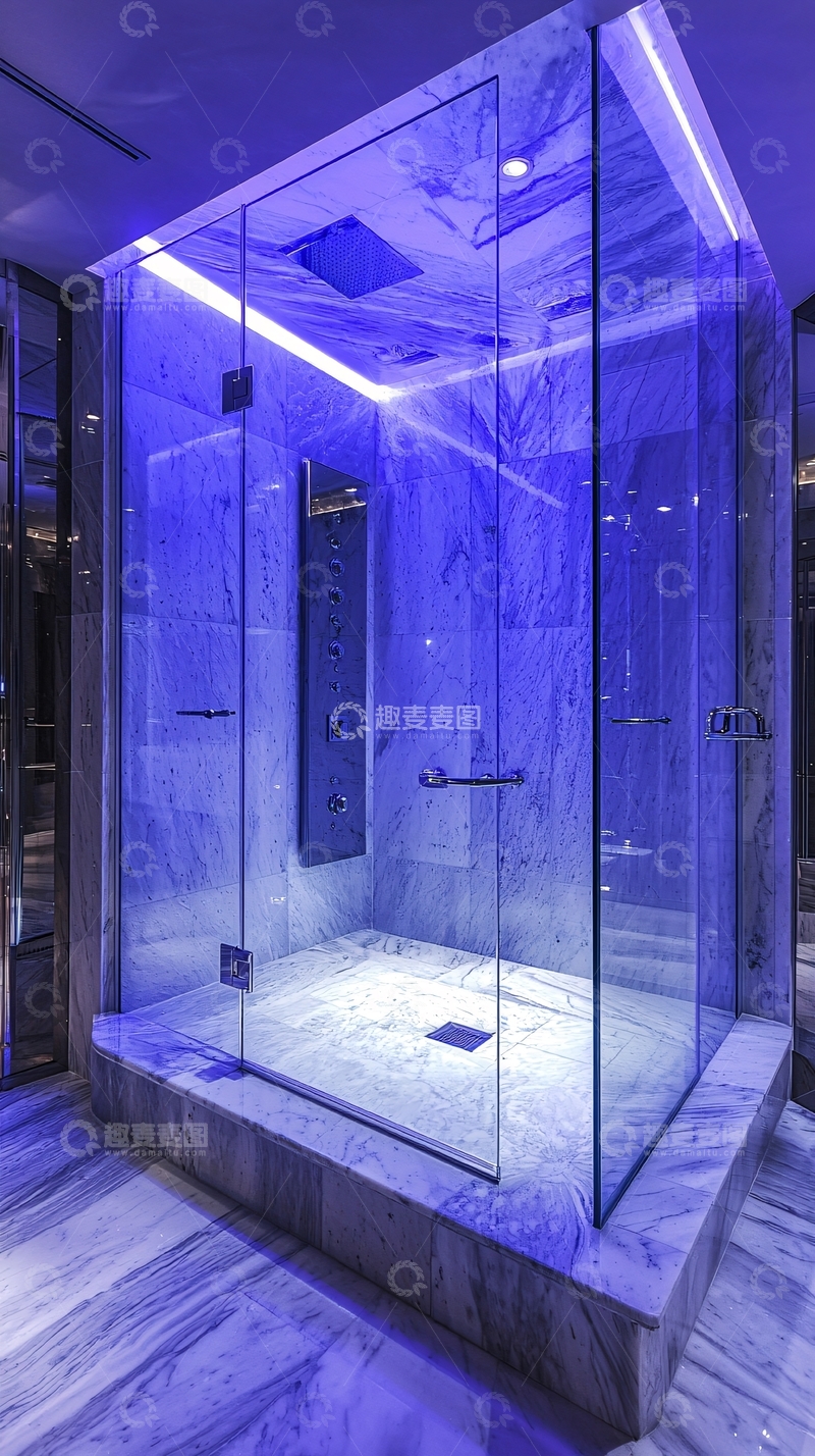 高清大图下载【趣麦麦图】高端玻璃淋浴房