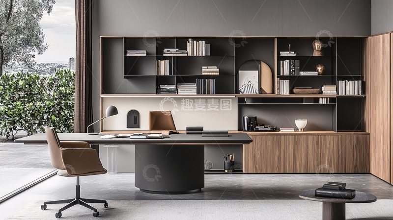 高清大图下载【趣麦麦图】现代简约风格高端办公桌