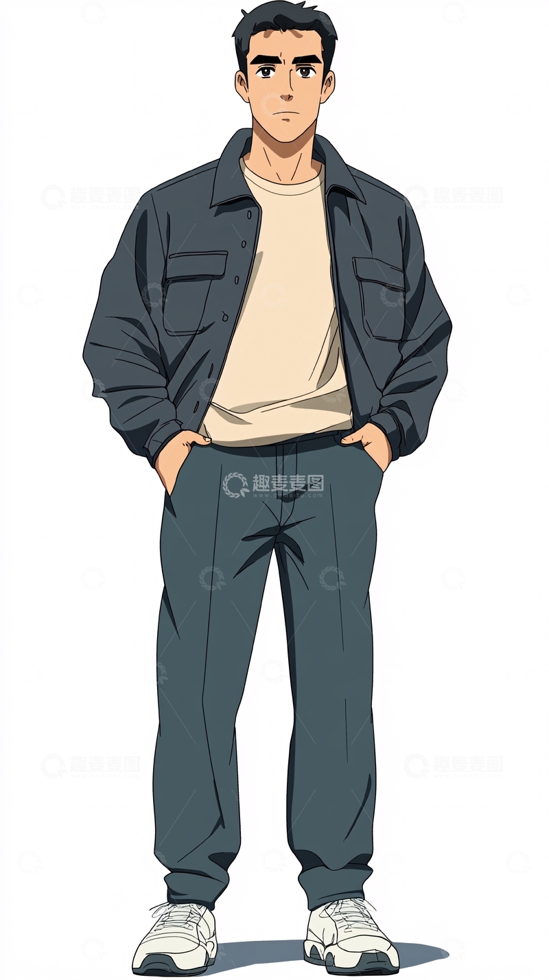 高清大图下载【趣麦麦图】帅气男性动漫人物