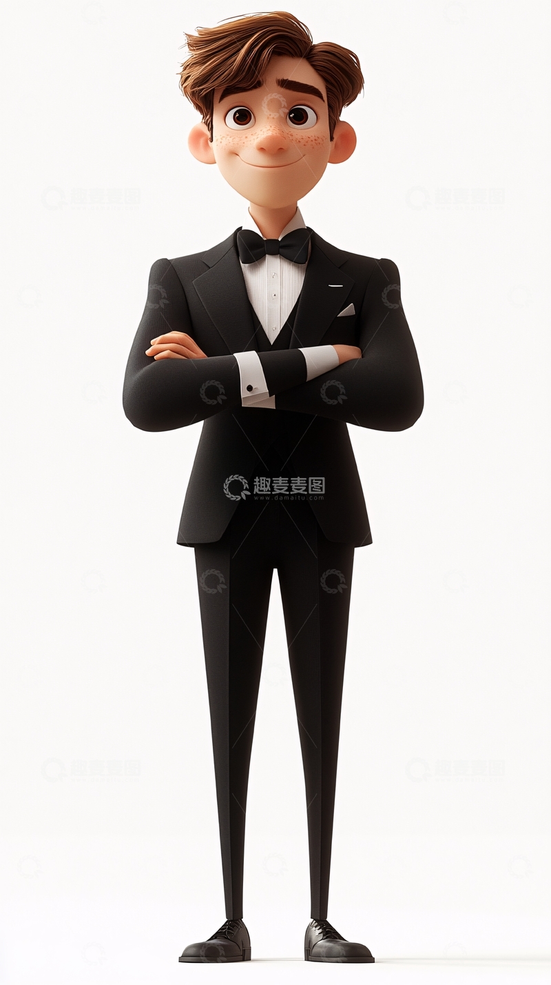 高清大图下载【趣麦麦图】卡通帅哥