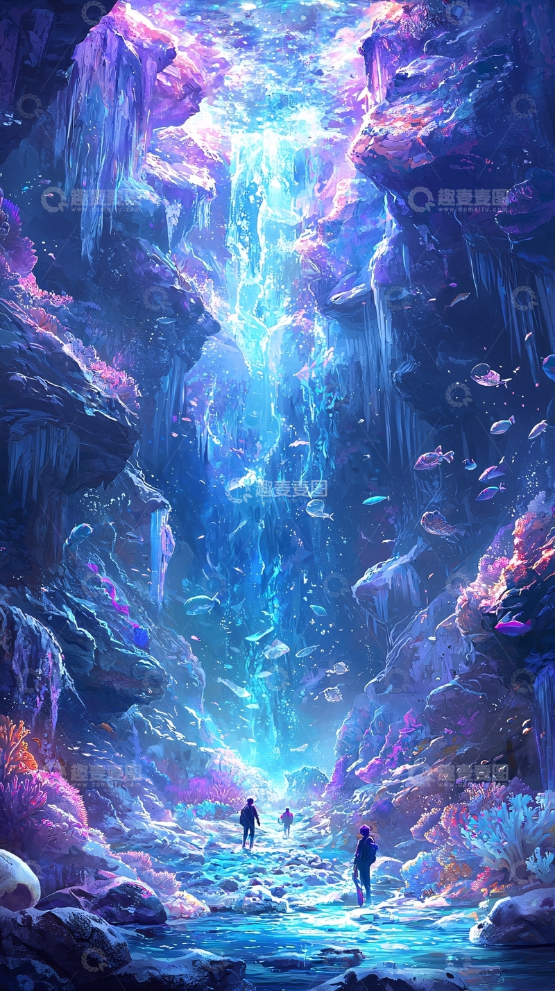 高清大图下载【趣麦麦图】梦幻般深海奇景