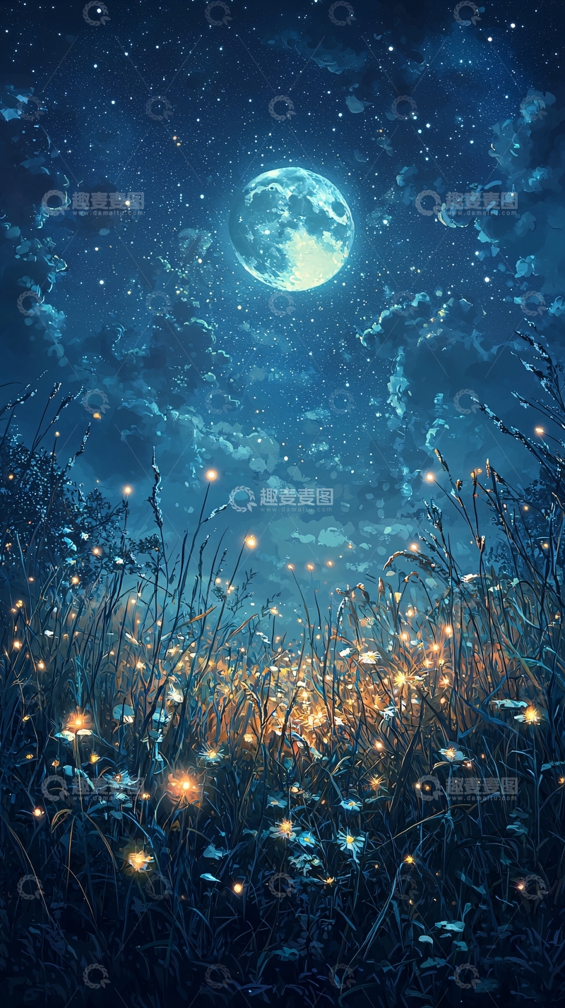 高清大图下载【趣麦麦图】梦幻星空夜景