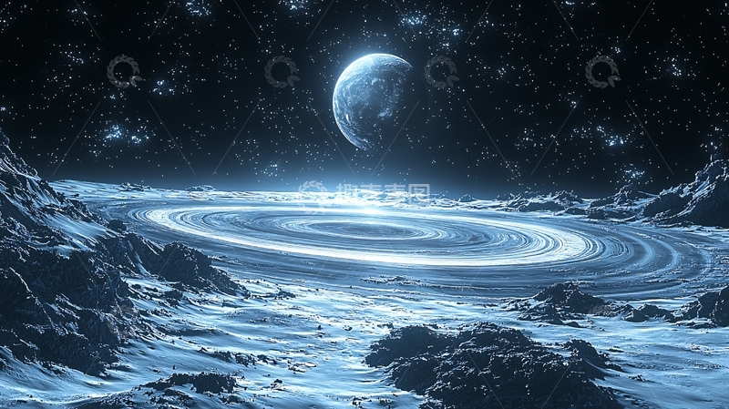 高清大图下载【趣麦麦图】太空行星环