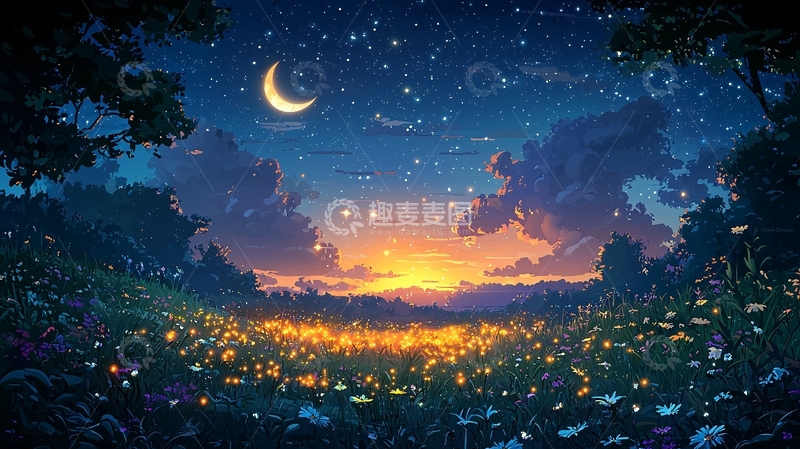高清大图下载【趣麦麦图】梦幻星空