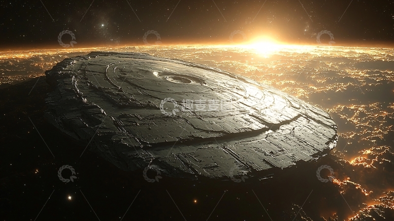 高清大图下载【趣麦麦图】宇宙飞船残骸