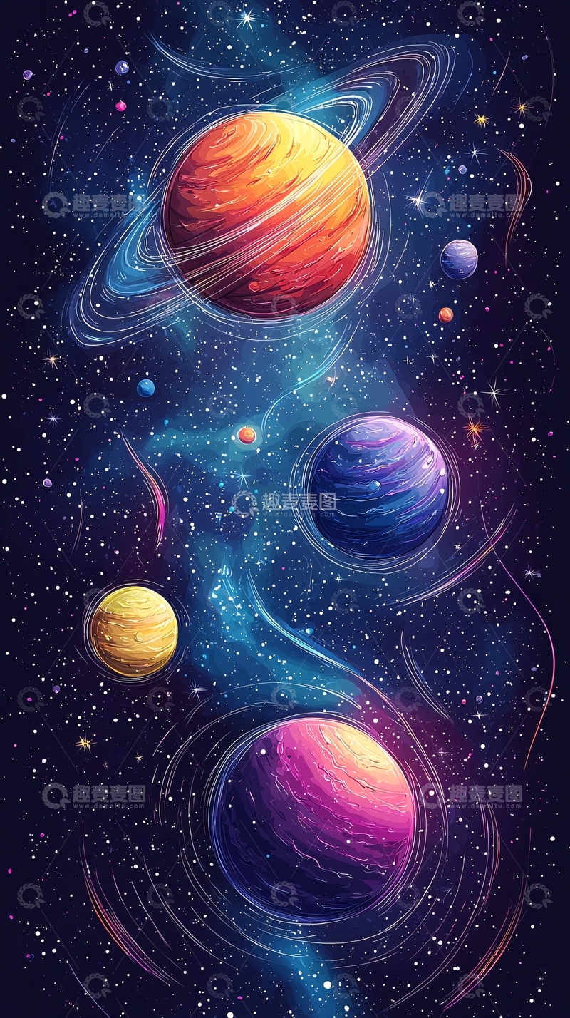 高清大图下载【趣麦麦图】宇宙行星