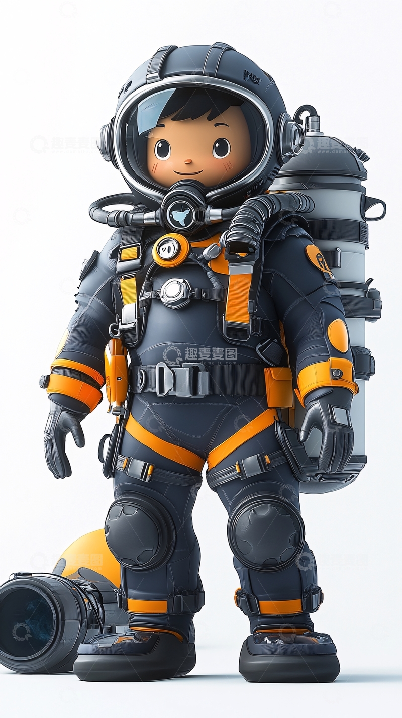 高清大图下载【趣麦麦图】卡通宇航员