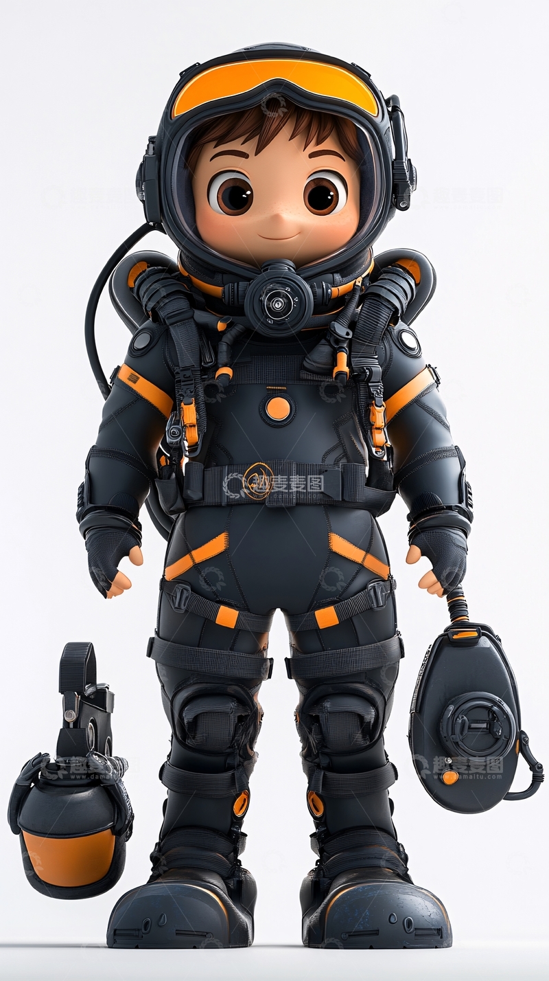 高清大图下载【趣麦麦图】卡通宇航员