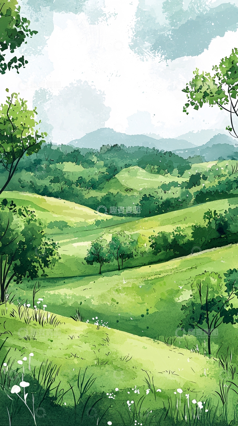 高清大图下载【趣麦麦图】绿色田园