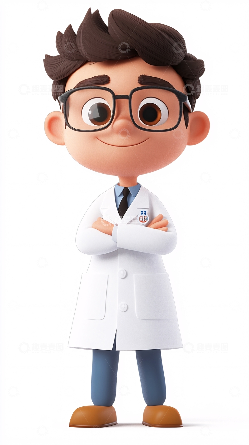 高清大图下载【趣麦麦图】卡通医生
