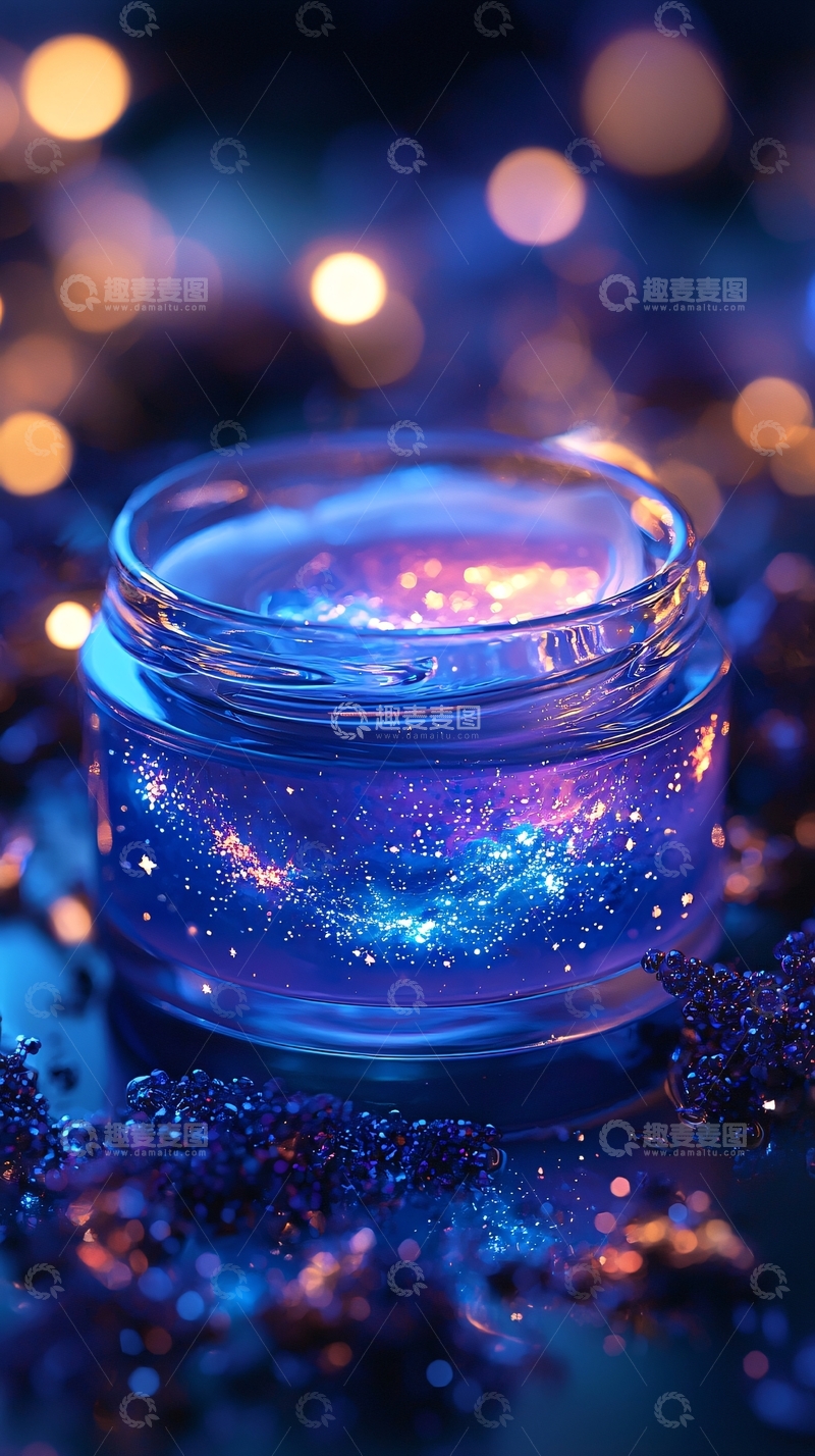 高清大图下载【趣麦麦图】星空宇宙在罐子里