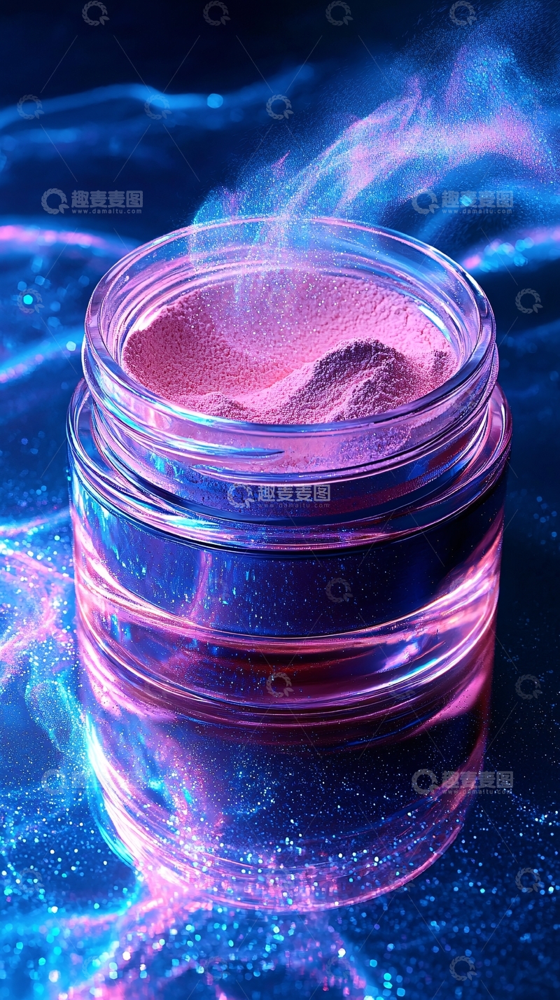 高清大图下载【趣麦麦图】梦幻紫色粉末