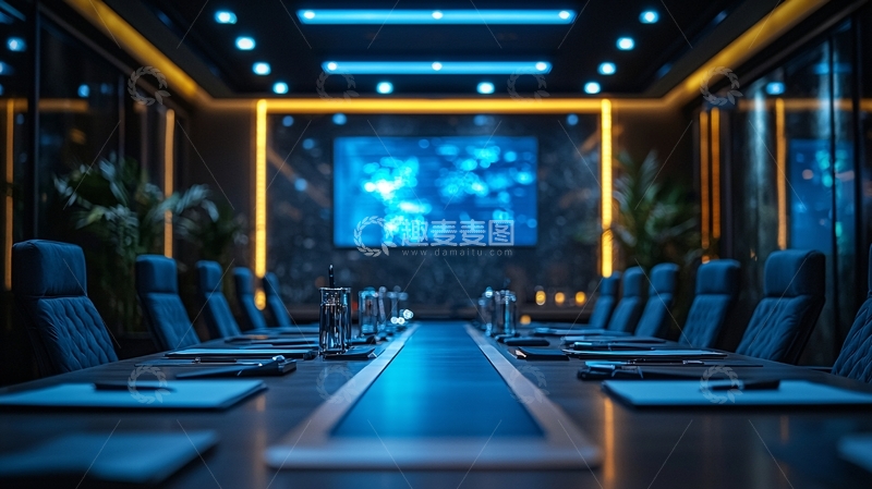 高清大图下载【趣麦麦图】高端现代化会议室