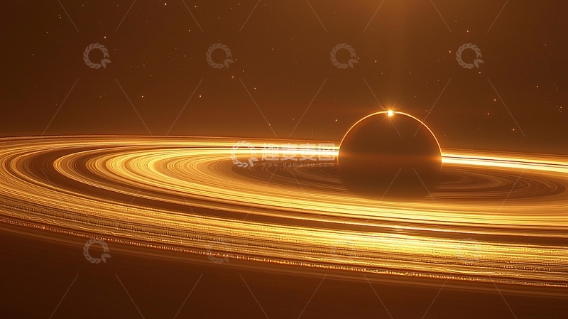 高清大图下载【趣麦麦图】金色星球环状星云