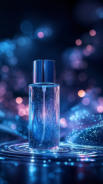 蓝色梦幻香水瓶