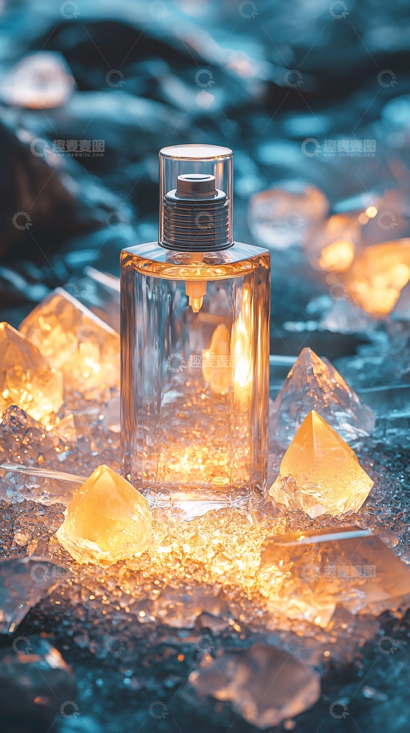 高清大图下载【趣麦麦图】晶莹剔透的香水瓶