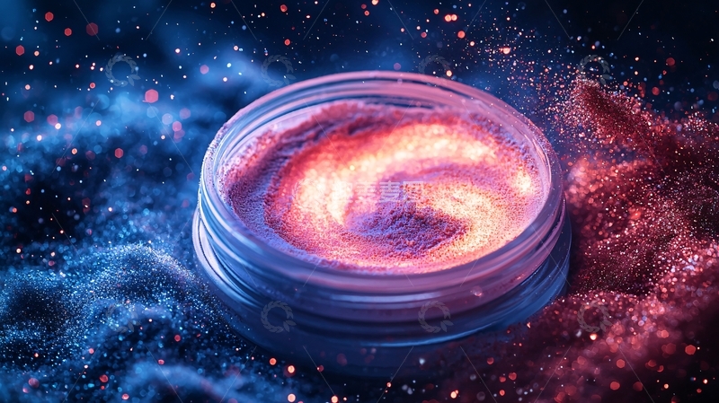 高清大图下载【趣麦麦图】星云漩涡粉末罐子