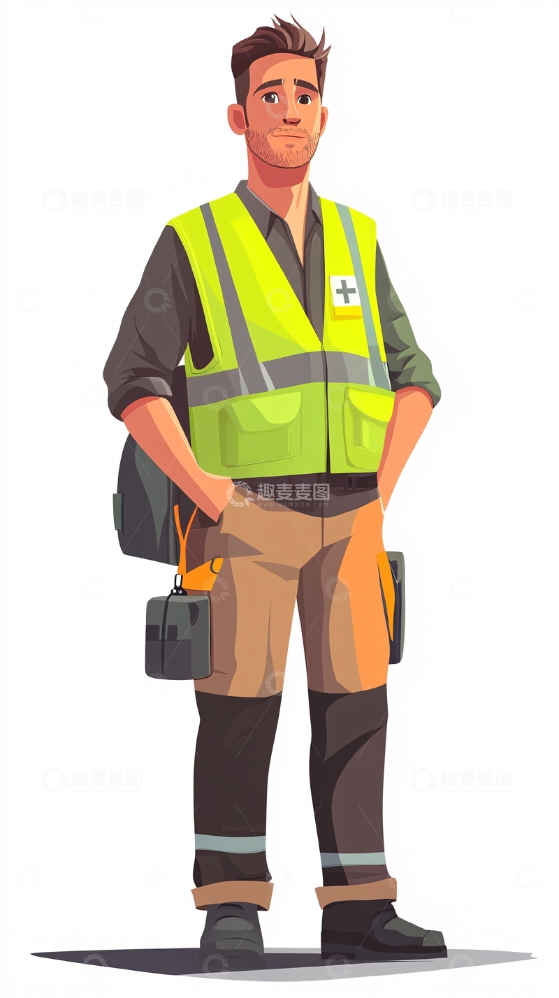 高清大图下载【趣麦麦图】工装男