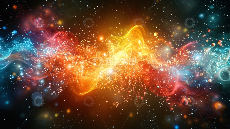 高清大图下载【趣麦麦图】能量碰撞