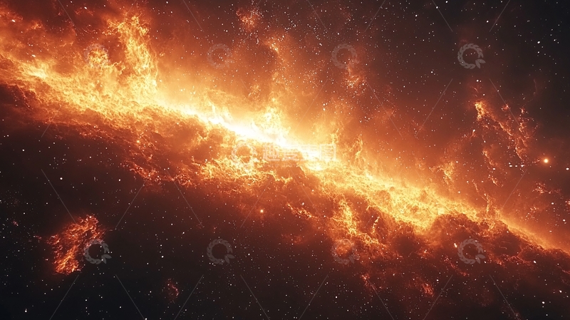高清大图下载【趣麦麦图】燃烧的宇宙星云