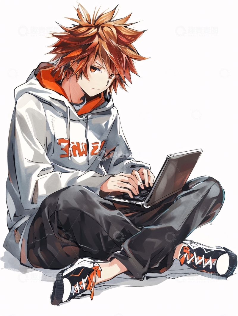 高清大图下载【趣麦麦图】动漫男生