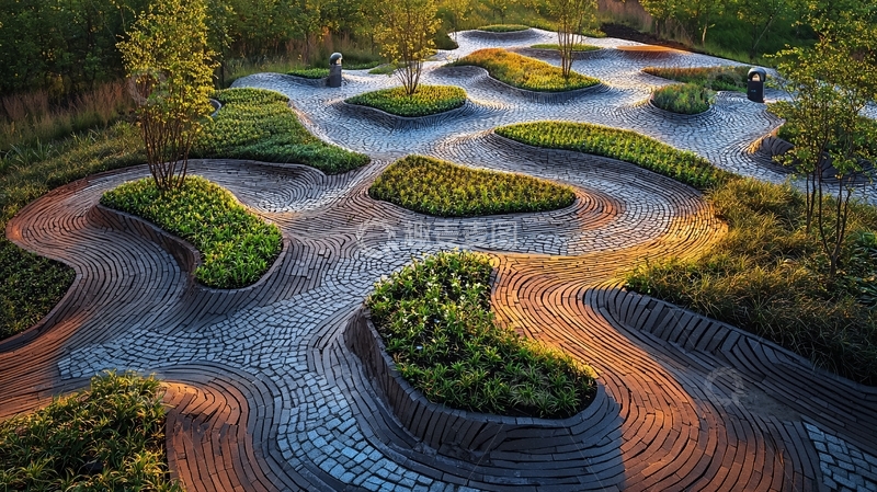 高清大图下载【趣麦麦图】流线型景观设计