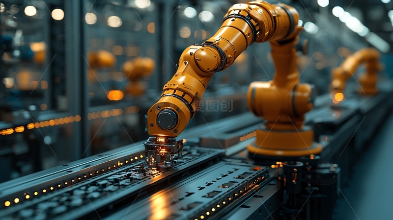 高清大图下载【趣麦麦图】自动化生产线