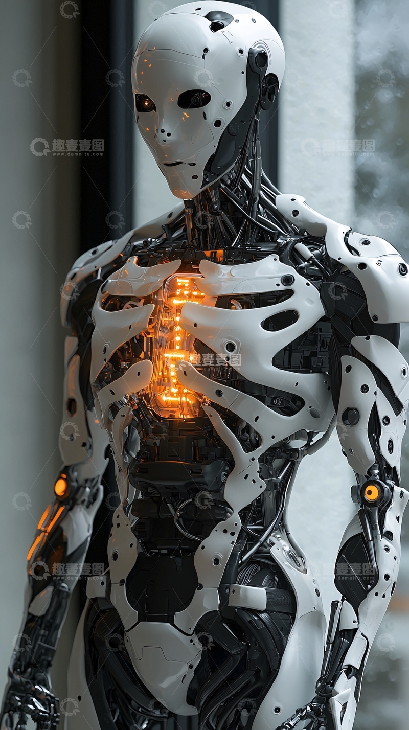 高清大图下载【趣麦麦图】未来感机器人