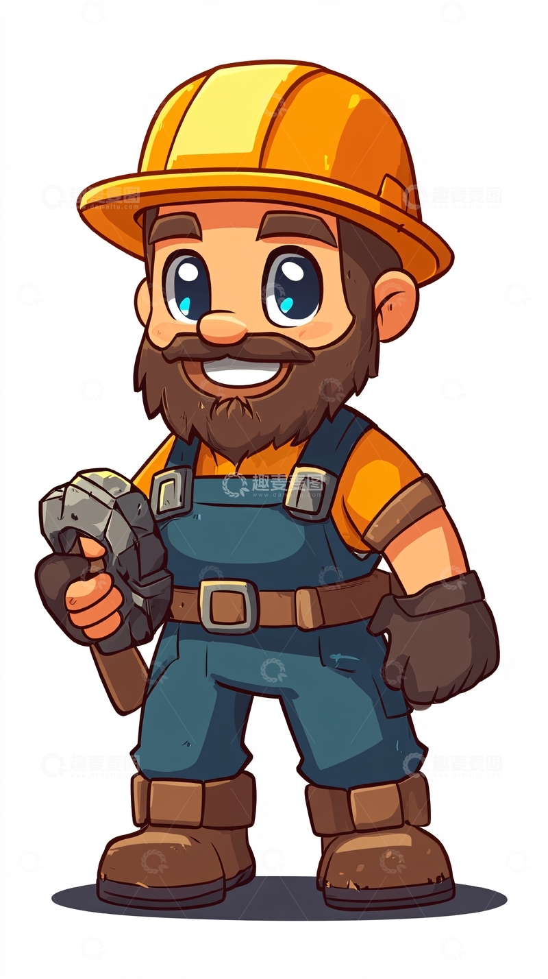 高清大图下载【趣麦麦图】卡通工人22