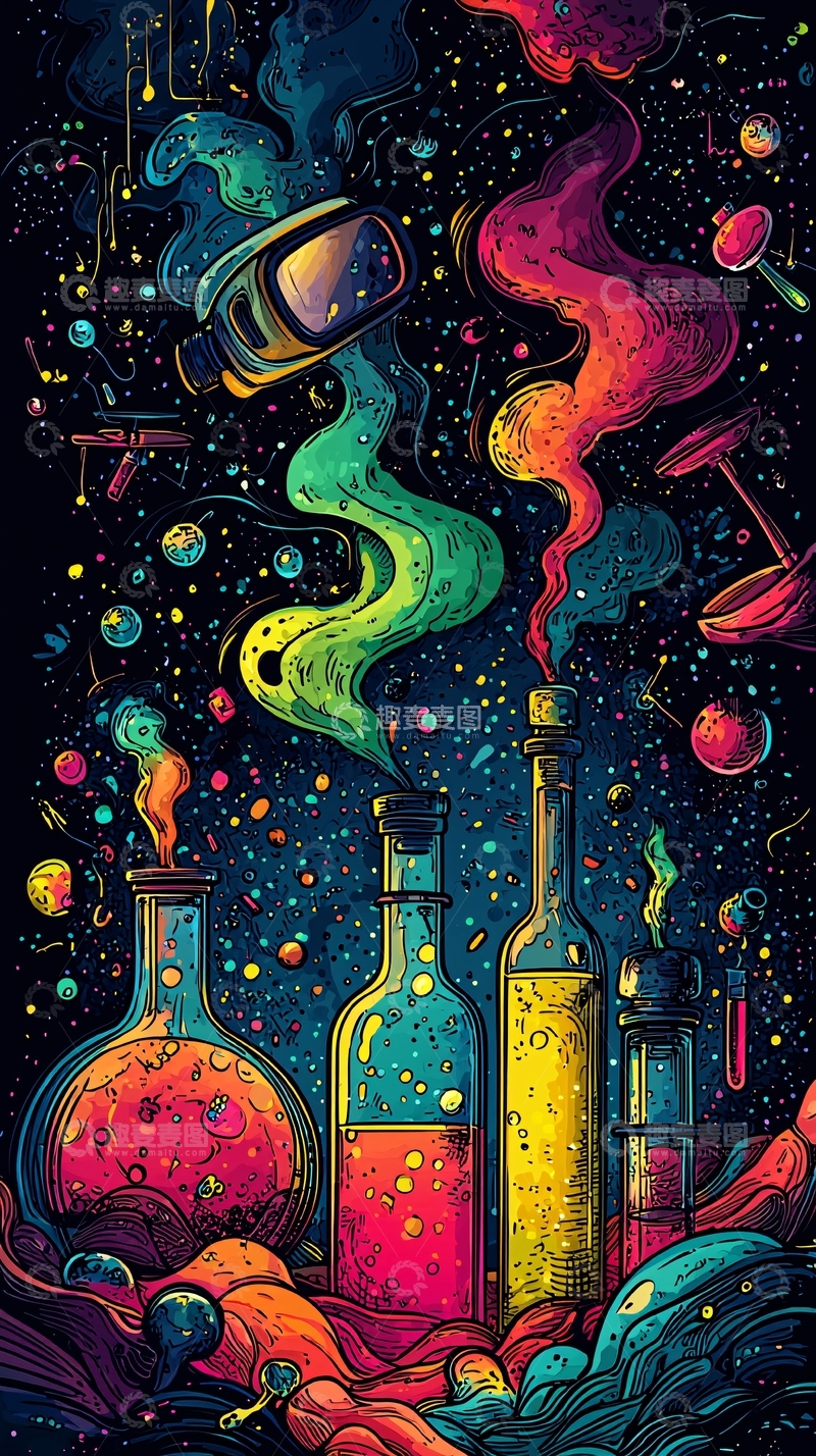 高清大图下载【趣麦麦图】化学实验