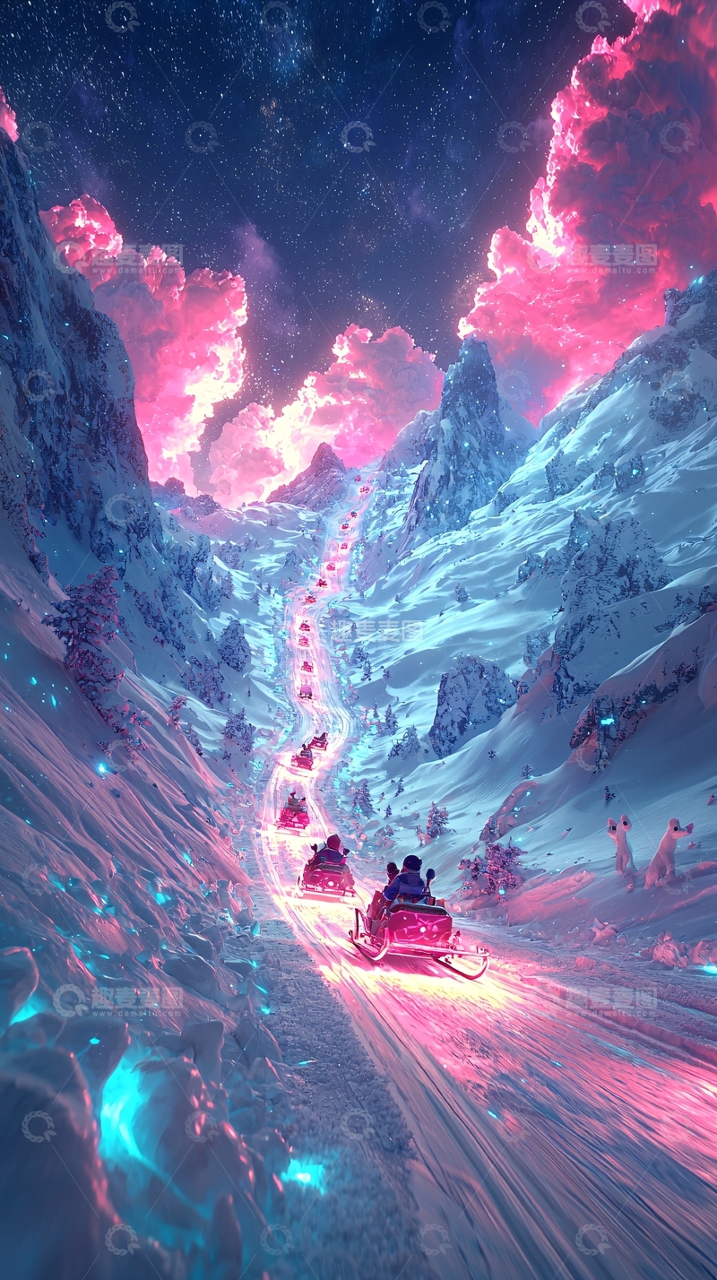 高清大图下载【趣麦麦图】雪山雪地雪景