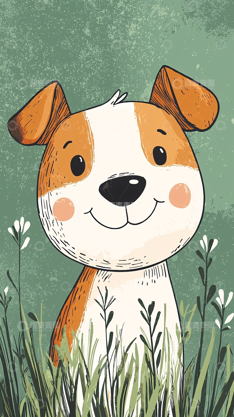 高清大图下载【趣麦麦图】可爱小狗