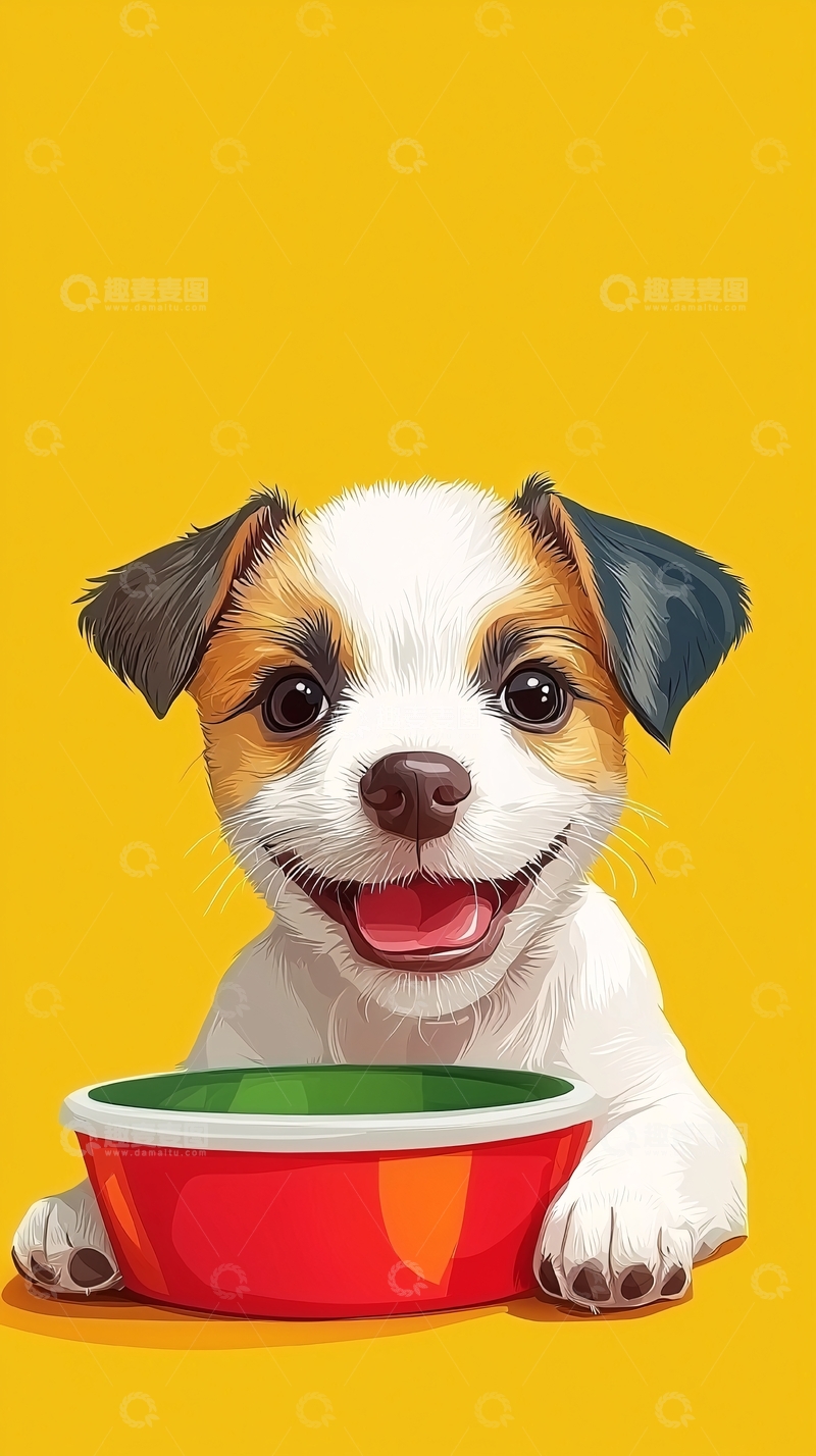 高清大图下载【趣麦麦图】可爱小狗