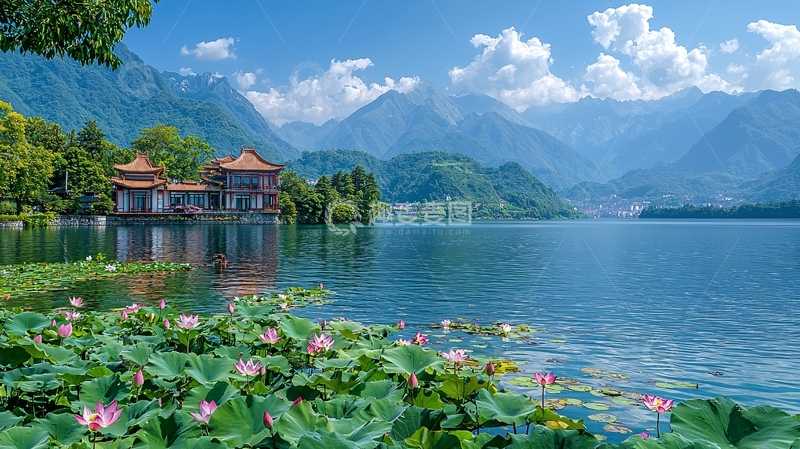 高清大图下载【趣麦麦图】山清水秀风景如画