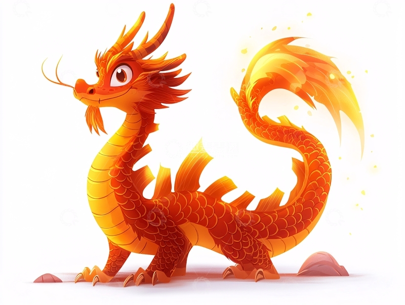高清大图下载【趣麦麦图】卡通小火龙